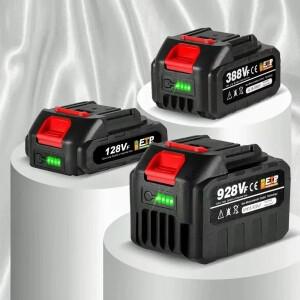 20V 충전식 리튬 배터리 EU 플러그 15000mAh.928VF 22500mAh. 용량 표시기. 전기 톱 드릴용