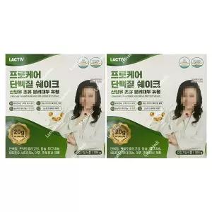 락티브 프로케어 단백질 쉐이크 산양유 초유 분리대두 유청 304g 2박스