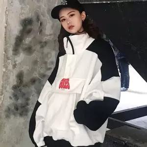 겨울점퍼 오버핏 기모 자켓 남자반집업 아노락