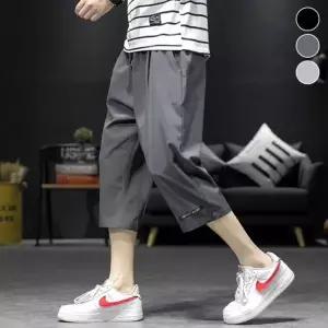 남성 여름 린넨 밴딩 7부 데일리 데일리룩 팬츠