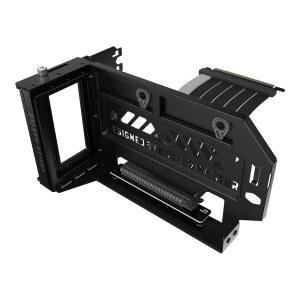 쿨러 마스터 액세서리 수직 GPU 카드 홀더 키트 V3 블랙 프리미엄 라이저 케이블 PCI-E 4.0 X 16-165MM PCIE 3.0 호환 E-ATX용 길이 조절 가능|ATX|MICRO ATX 케이스 (MCA-U000R-KFVK03) p8H