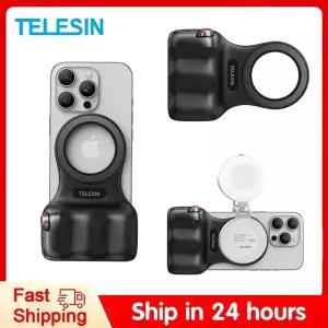 TELESIN 마그네틱 폰 카메라 촬영 핸드 그립 폰 홀더 촬영 보조 리모컨 핸들 아이폰 화웨이 폰용