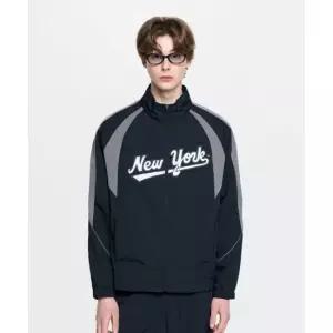 엠엘비 MLB 스포티브 컬시브 로고 블러킹 바람막이 NYM Black 288978