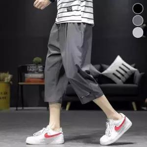 [셀러에이드]남성 여름 린넨 밴딩 7부 데일리 데일리룩 팬츠