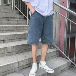 남성 워싱 진 데님 롤업 청반바지 7부 청바지 팬츠 부츠컷청바지