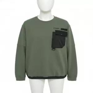 내셔널지오그래픽 N261MSW900 NRN 리드 세미오버핏 포켓 맨투맨 MILITARY KHAKI N900