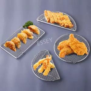 원형 플레이트 튀김받침 돈카츠 돈까스 접시 스텐돈까스망