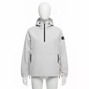 내셔널지오그래픽 N242UFT940 아델리 경량 우븐 스트레치 긴팔 아노락 ICE GREY