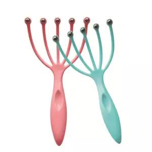 직장인 시원한 머리자극 회전구슬 두피마사지기 핸디케어용 안마봉 어르신용 지압봉