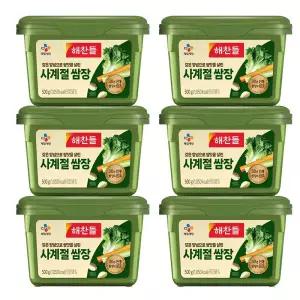 해찬들 사계절 쌈장 500g 6개