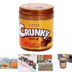 롯데 크런키볼 73gx6통/초콜릿/쵸콜렛/간식/캔디/초코렛/쵸코렛/맛있는/디저트/미니/초코바/대용량/초콜렛