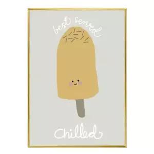 깔끔한 슬림액자 Chilled Ice Cream A3사이즈 거실액자 깔끔한액자 공간그림