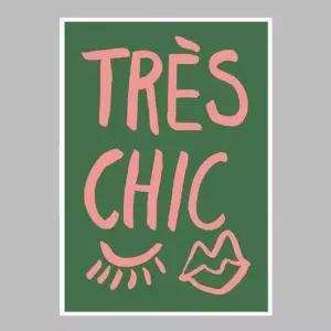 인테리어 슬림액자 Tres Chic Green A3사이즈 거실액자 깔끔한액자 공간그림