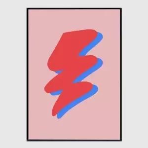 모던 슬림액자 Lightning A3사이즈 거실액자 깔끔한액자 공간그림