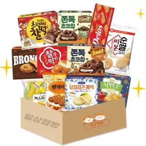 일상점빵 인기만점 대용량 갑 과자 간식 박스 세트 12p (신상과자/개별포장)