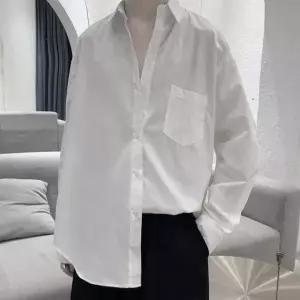 깔끔한 외출 코디 무지 긴팔 셔츠 캐주얼 남자 남방 긴팔티셔츠 (WE4D276)