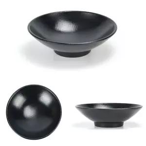 블랙 멜라민 짜장면 짬뽕 우동 라면 그릇 27.5cm 9호 우동기 (WABED4B)