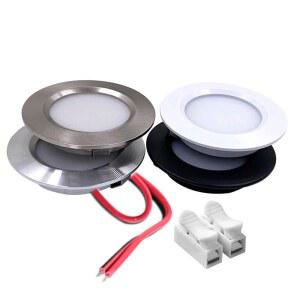 12V 슬림 LED 캐비닛 초박형 매립형 조명 14MM 구멍 55MM 천장등 2인치 3W