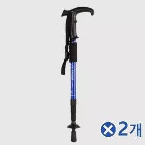 TBZ 가벼운 T자형 4단 접이식 등산스틱-색상랜덤x2개