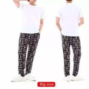 ( )남성용 빅사이즈 9부 아이스쿨바지 하운드 농사바지 남자여름바지 잠옷바지