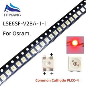 100pcs LSE6SF-V2BA-1-1 LS 3528 빨간색 PLCC-4 일반 음극 슈퍼 밝은 LED 미등 SMD Osrom 용 새 원본