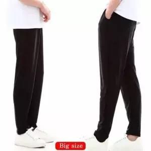 ( )남성용 9부 아이스 쿨바지 FREE 검정색 일바지 남자여름바지 여행휴가바지