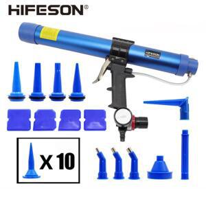 HIFESON-공압 실란트 건 310ml 600ml 에어 밸브 실리콘 소시지 코킹 공구 노즐, 유리 고무 그라우트 건설
