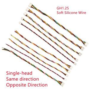 5Pcs JST GH 1.25 2P 3P 4P 5P 6P 남성 여성 커넥터 30AWG 실리콘 와이어 15cm 케이블 단일 이중