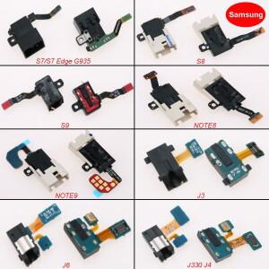 1PC 헤드폰 잭 오디오 포트 커넥터  호환 S7/S7Edge G935 S8 S9 참고 8/9 J330 J4 J3 J6 귀 이어폰 부품 용
