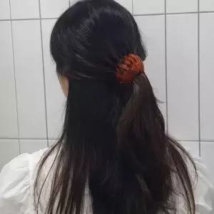 [HYDIG0JK66]만두핀 데일리 똥머리집게핀 오렌지