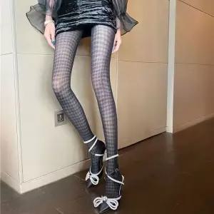 망사 시스루 체크라인 팬티