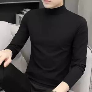 남자목폴라 남성 반폴라티 긴팔 부드러운