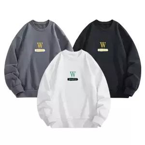 W 긴팔 맨투맨 무지티 오버핏 티셔츠