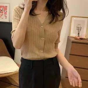 금장단추 가디건 골드링 버클 금장 가을 라운드넥