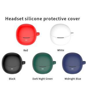 실리콘 케이스 커버 QCY Ailybuds PRO/PRO+(HT10)용 후크 쉘이 있는 충격 방지 보호 장치 헤드폰 액세서리