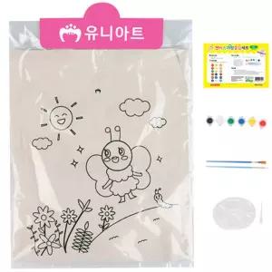 천 가방 물감세트 꽃과나비