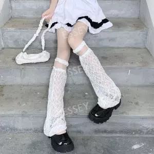 여름 관 여성 얇은 루즈핏 레이스 스타킹 따뜻하게 다리 나일론