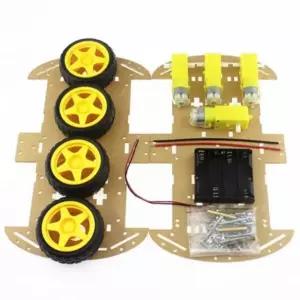 4WD 자동차 로봇 샤시 아두이노 차대 조립 키트