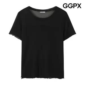 [GGPX] 웨이브 시스루 티셔츠 (GQ6TS009F)