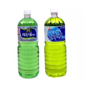 워셔액 에탄올워셔액 에탄올 1800ml 유리세정제 세차용품