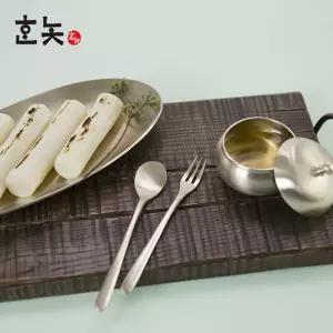 수공예품 방짜 유기 포크 티스푼 세트