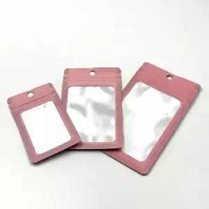50166631-[아우트66]지퍼백 컬러지퍼백 베이직 핑크 (6X10cm)