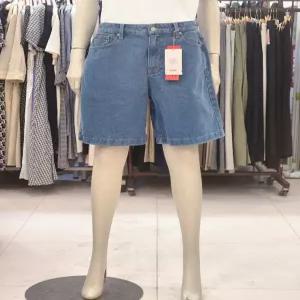 숲 여성 뒷밴딩 하프 데님 팬츠 SC5DP35 507560