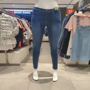 뱅뱅 여성 뒷밴드 스키니 스판 청바지 NQH171