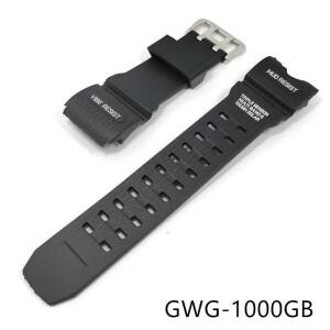 카시오 G-SHOCK GWG-1000GB 블랙 실리콘 시계 밴드, 남성용 스포츠 방수 핀 버클, 팔찌 액세서리