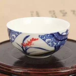 백자 난초 찻잔 다기잔 중국찻잔 예쁜찻잔 미니잔 (W350967)