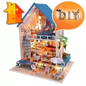 DIY 돌하우스 로맨틱해변별장 미니어쳐 만들기 (W366058)