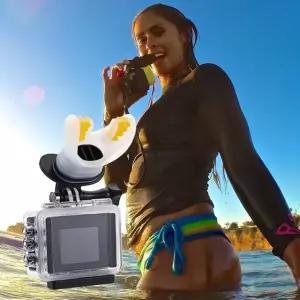 마우스 피스 마운트 써핑 바이트 액션캠 고프로 오즈모 호환 어댑터 거치대 (W3711AC)