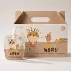 하루활력 튼튼쑥쑥 어린이 녹용홍삼 40ml 30개 1박스 1개월분