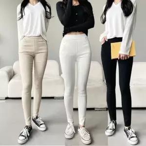 셀럽하우스 스키니 밴딩 허리 바지 편한 진 스판 편한 여자